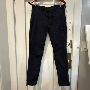 Massimo Dutti Black Slim Chino Pants